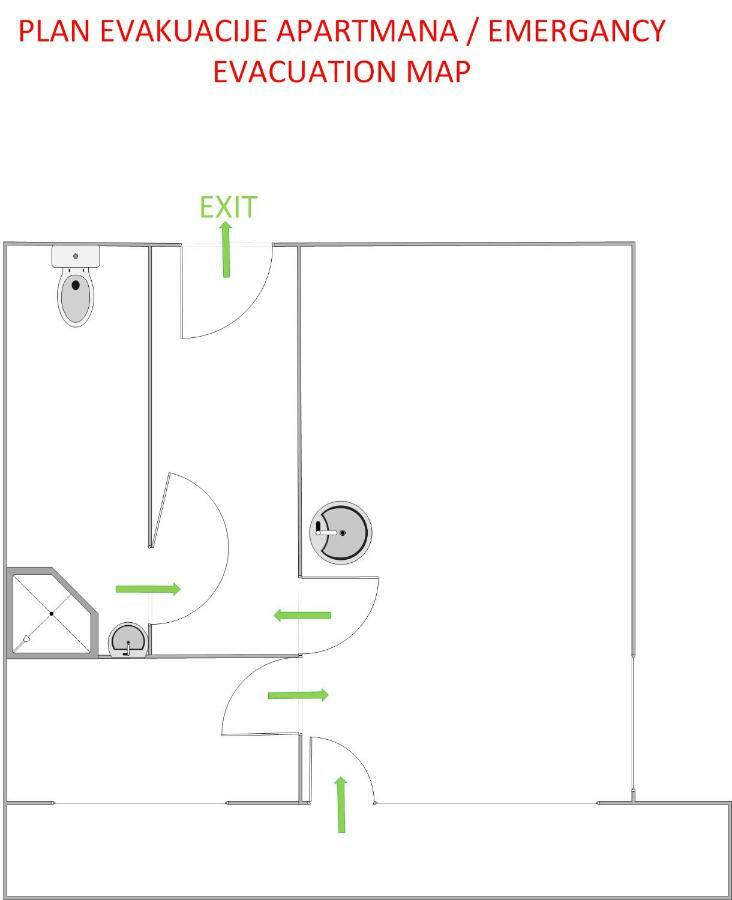Studio apartman Tirkiz Zagreb Bagian luar foto